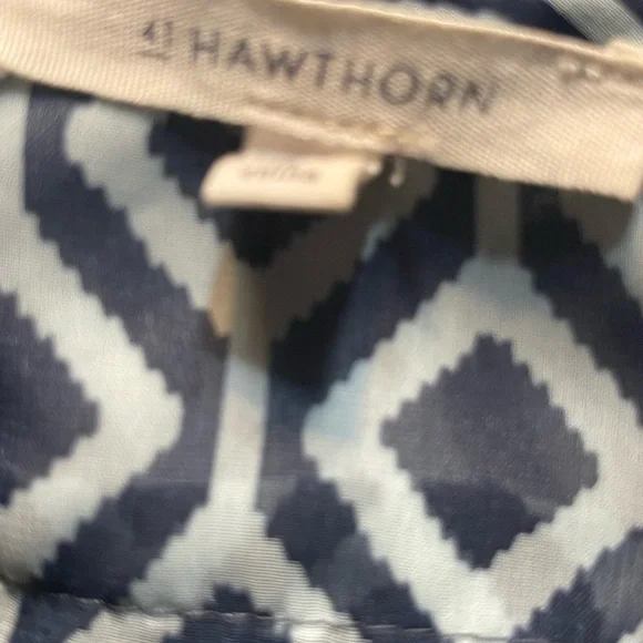 41 Hawthorn Black and White Graphic 3/4 Sleeve Blouse - Picture 6 of 7